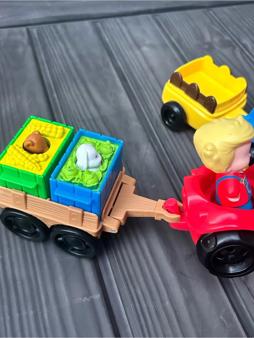 Fisher-Price Little People train tractor cars